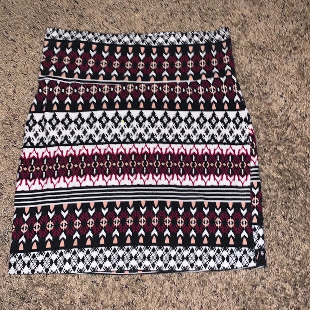 Tight, mini high-waist skirt